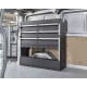 Bedrijfswageninrichting – universele inbouw kast voor bestelwagen – bestelbus 113 x 33 x 112 cm.